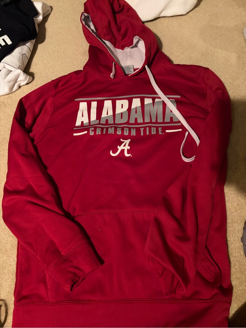 Alabama Crimson Tide Men's Red Pullover Hoodie